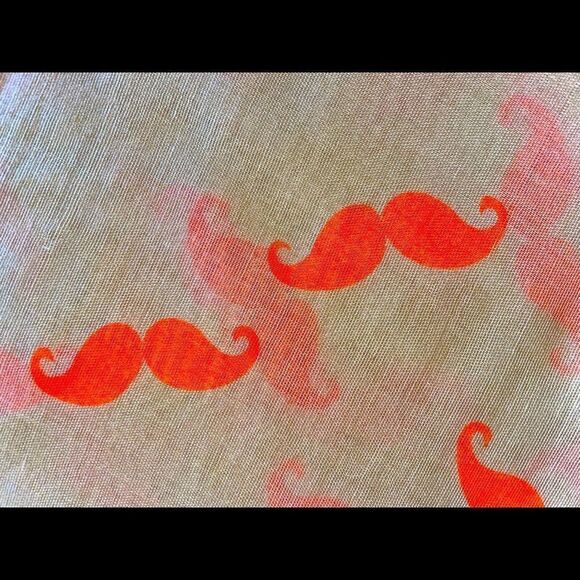 Moustache Print Pashmina  - Picture 2 of 7